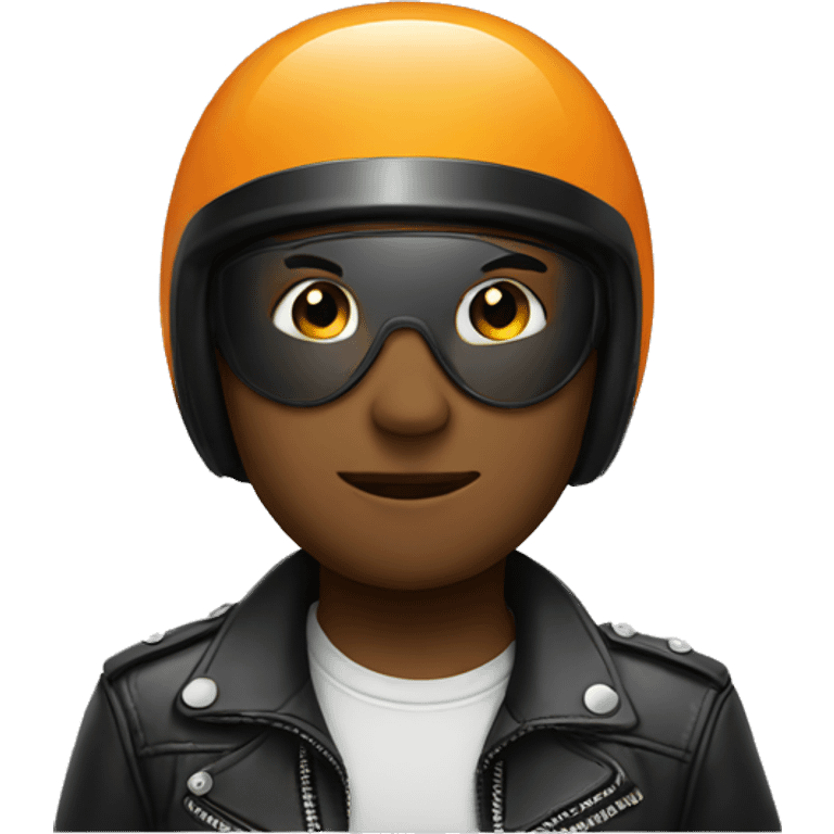 Boy with a biker helmet on  emoji