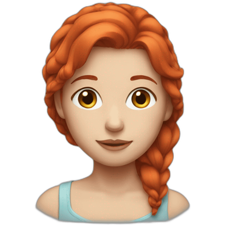 Red hair girl emoji