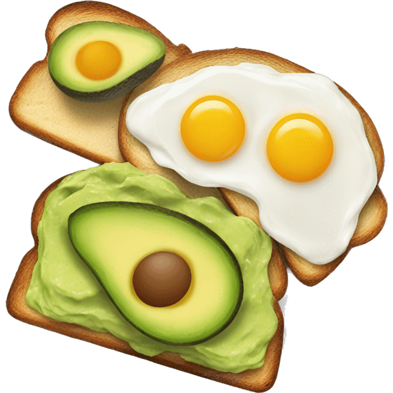 Avocado and egg toast emoji