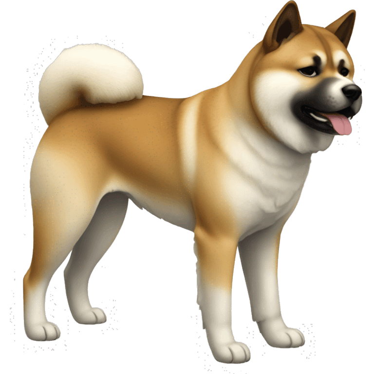 Akita Dog Breed Full Body emoji