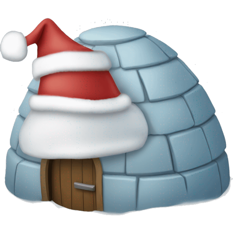 igloo xmas santa hat emoji