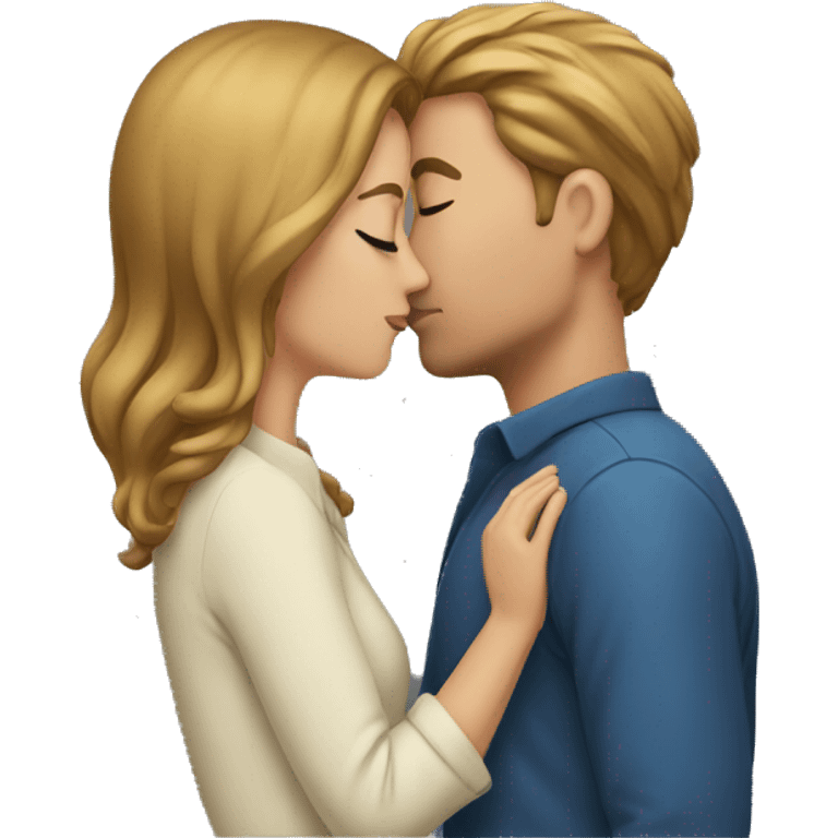 a couple kissing emoji