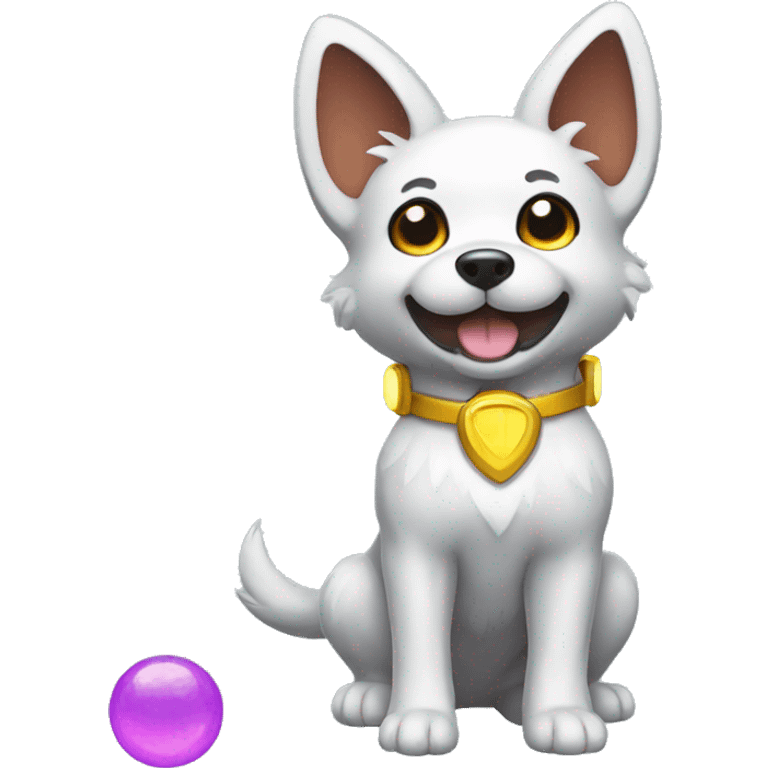 Colorful Shiny Electric Dog Pokémon emoji