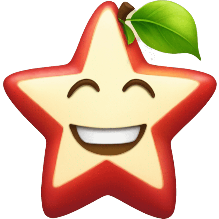 apple within a star emoji