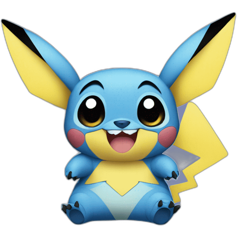 Stitch with Pikachu emoji