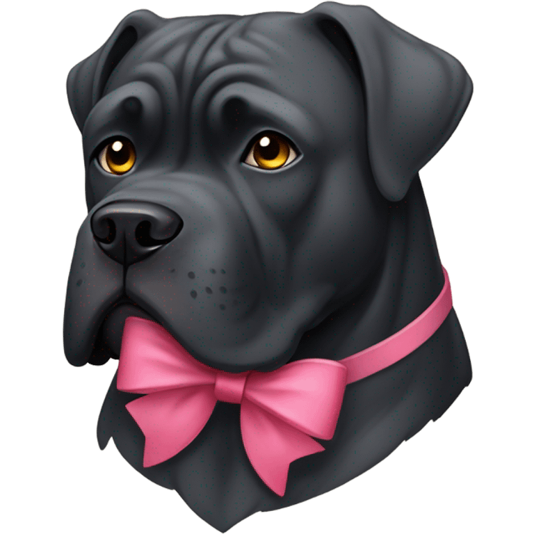 cane corso with a bow emoji