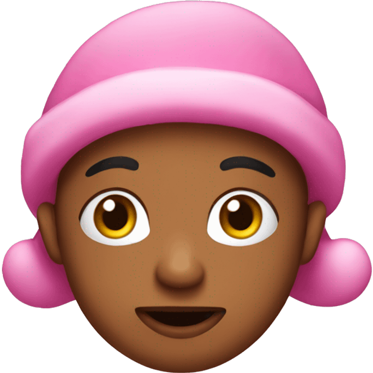 Pink christmas emoji