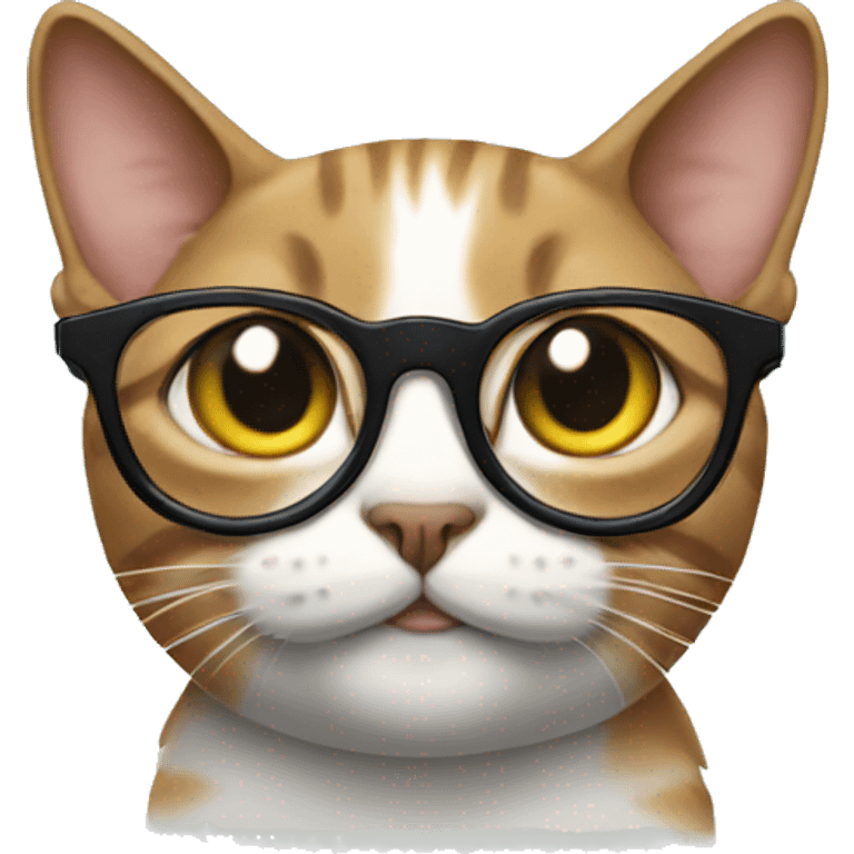 Cat with glasses emoji