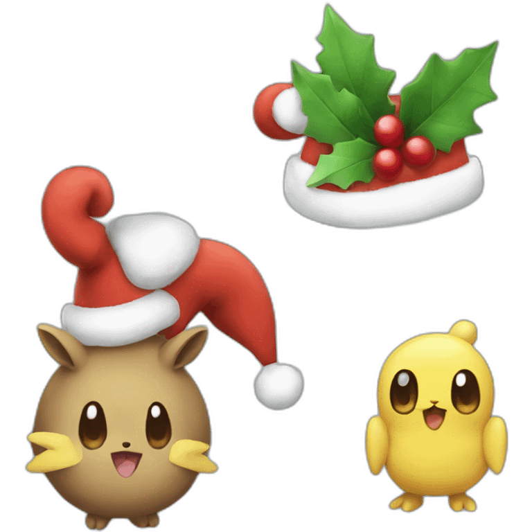 Christmas Three pokémon  emoji