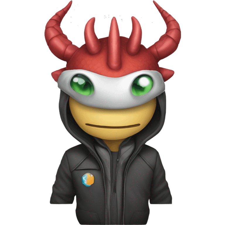 un dragon hacker emoji