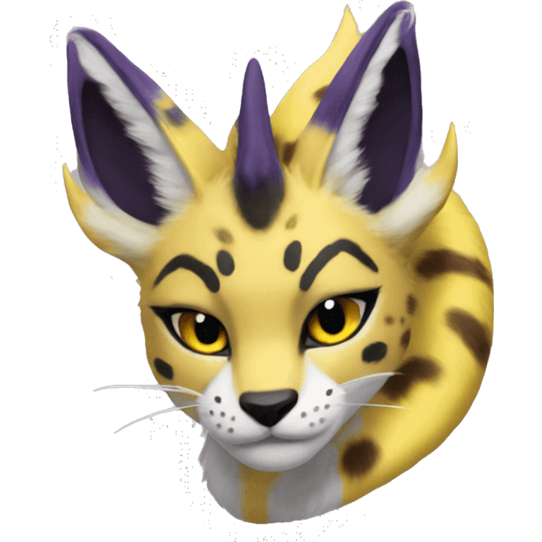 Anthro Renamon-Vernid-Serval-Lombax emoji