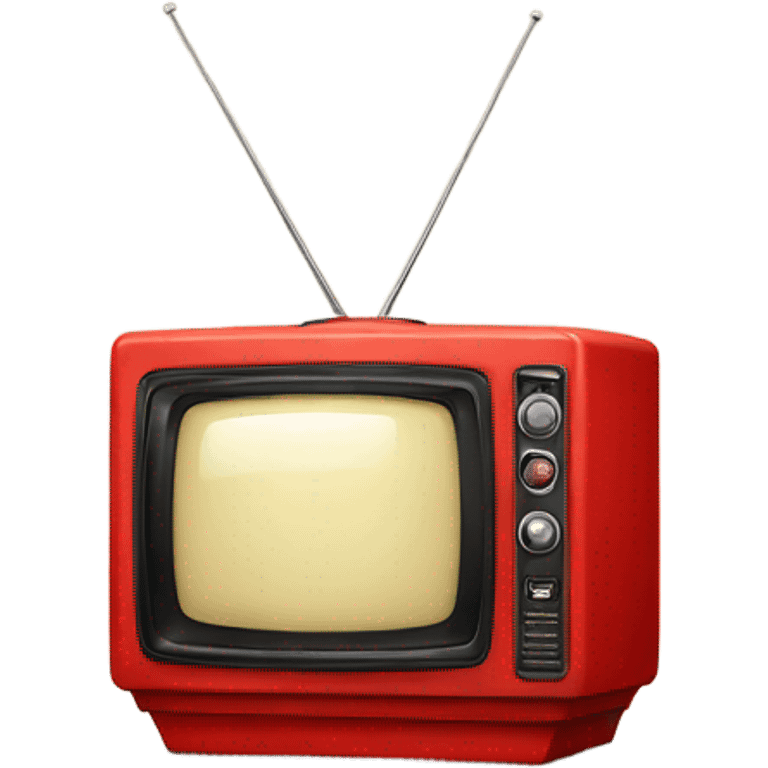 red vintage box television emoji