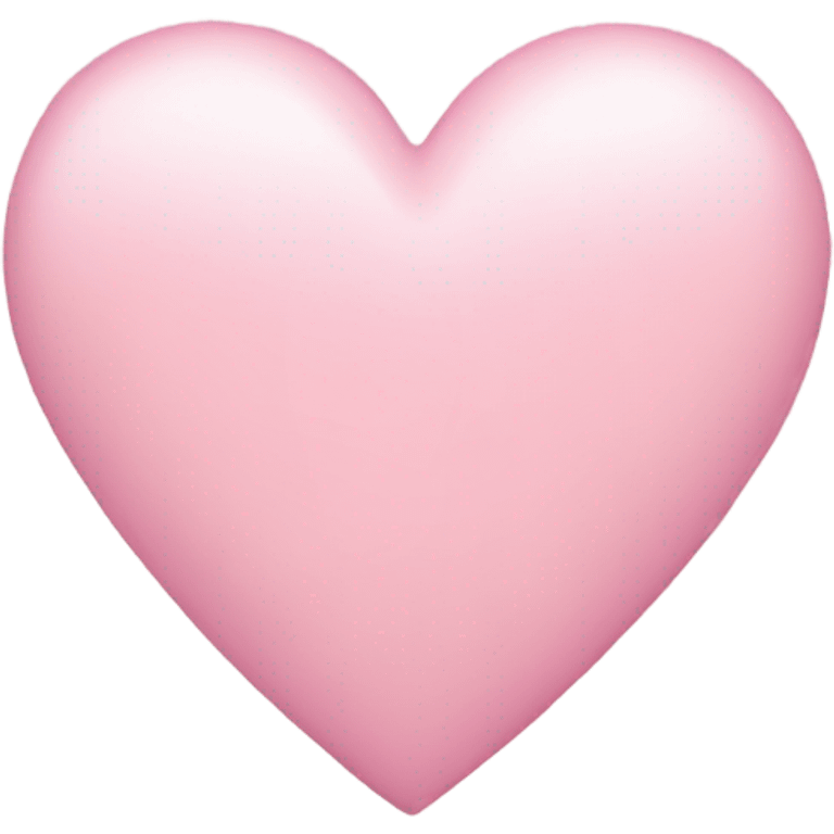 Cute light pink love heart emoji