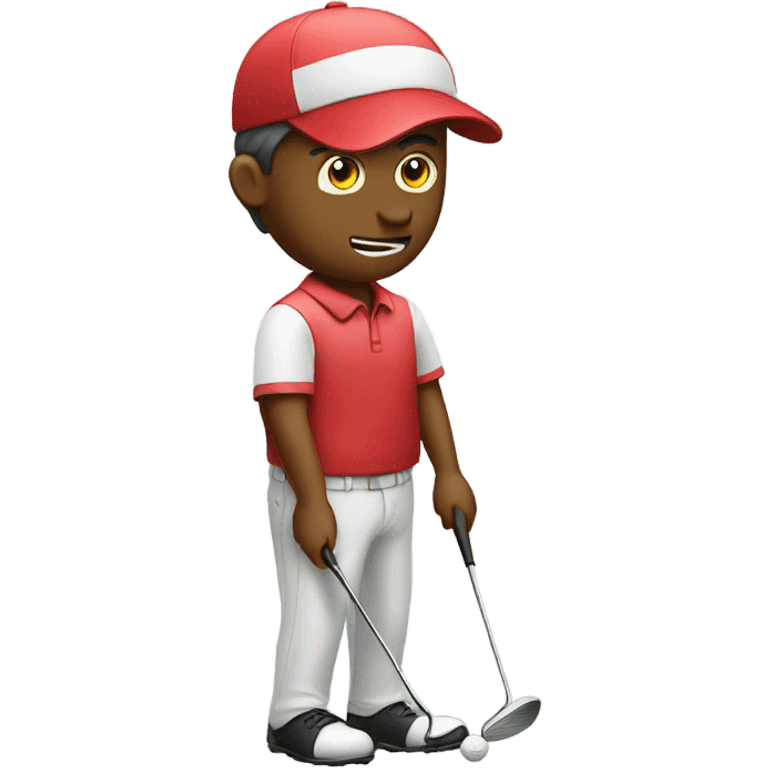 Golfer putting  emoji