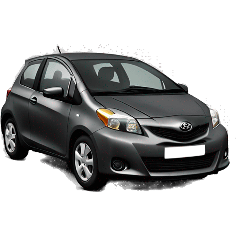 Toyota yaris 2009 hatchback dark gray emoji