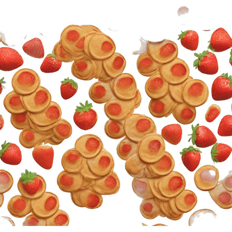 Strawberry pancakes  emoji