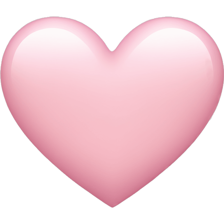 Light pink heart emoji