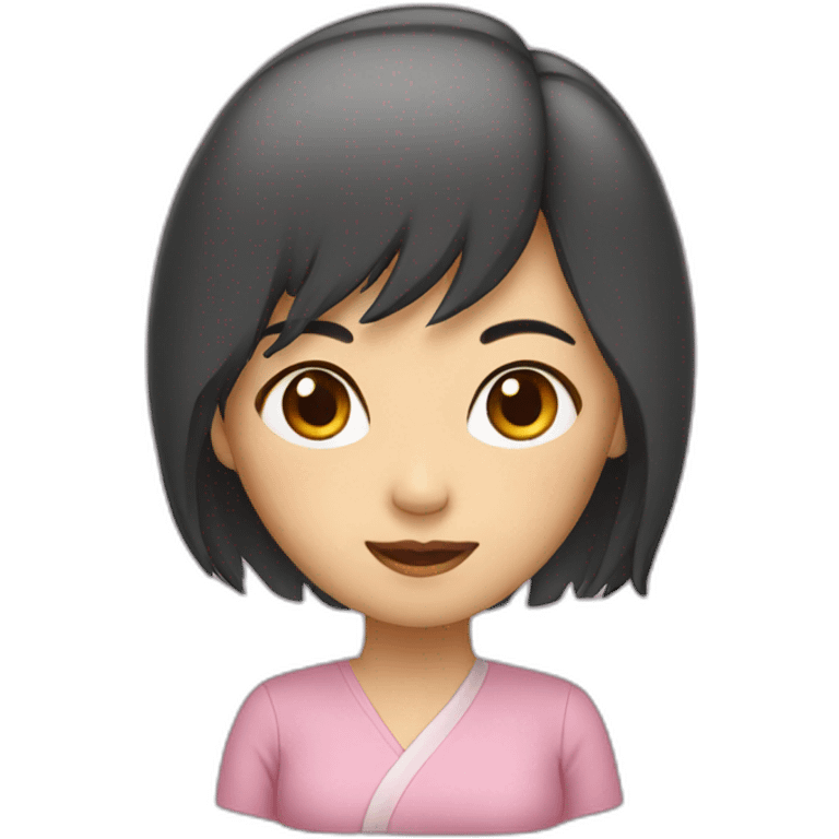 shaped asian girl emoji