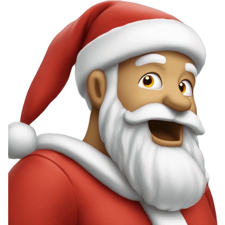 Santa smacking his head emoji