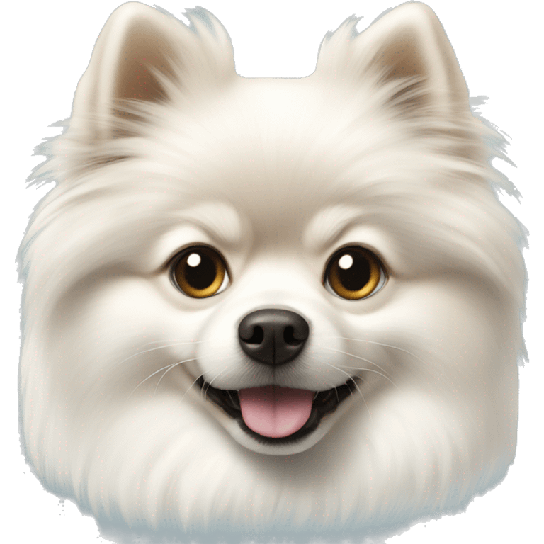 White Pomerania  emoji