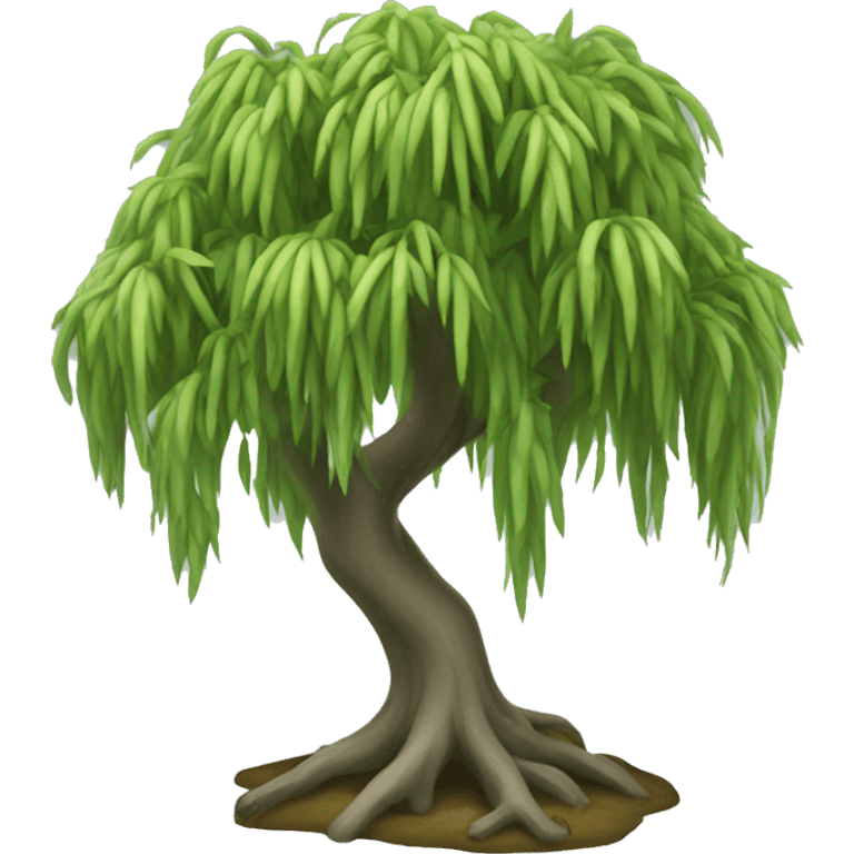 very small weeping willow tree emoji