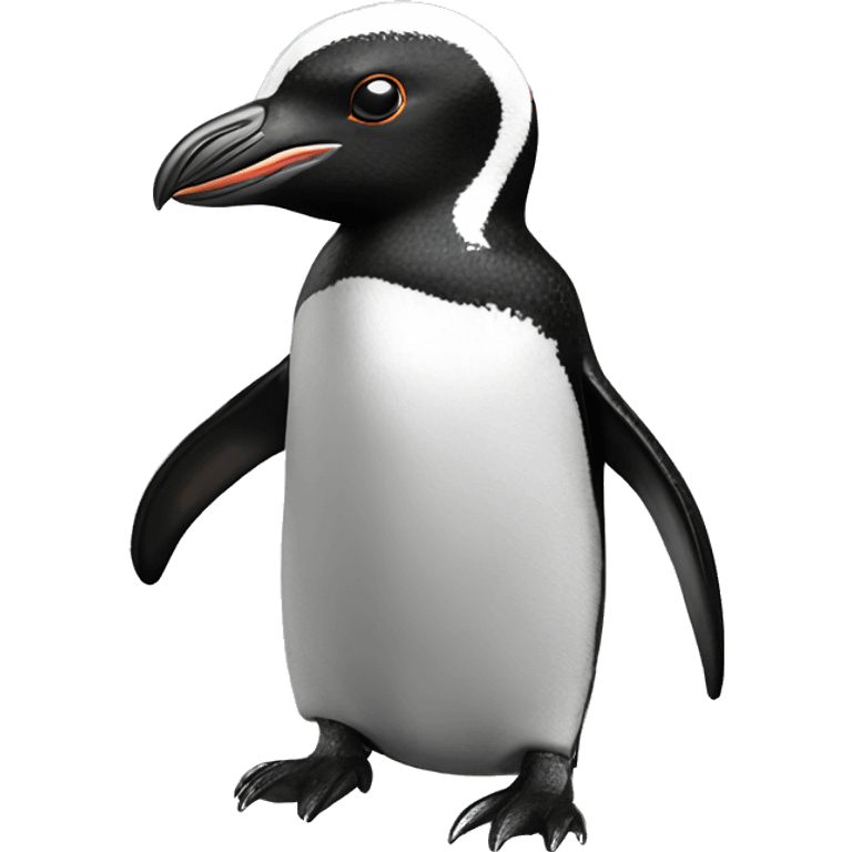 African penguin 3/4 view bust emoji