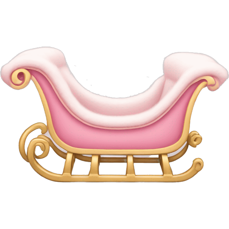 light pink sleigh emoji