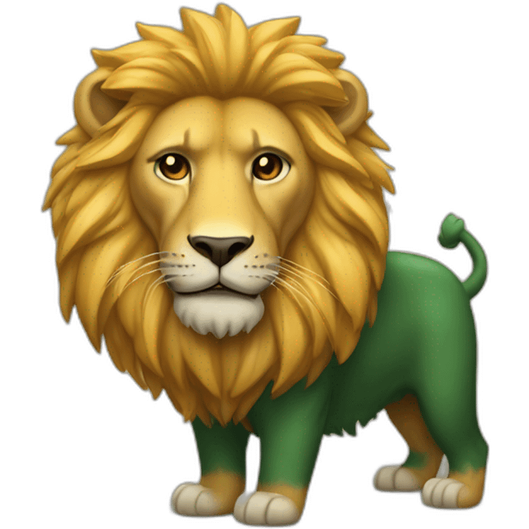 león con teléfono emoji