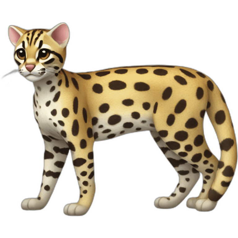 realistic ocelot full body emoji