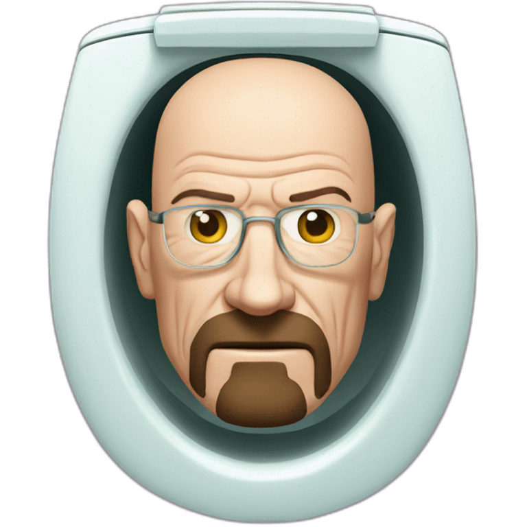 walter white whit his head inside a toilet emoji