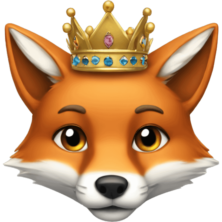 Fox witg a crown  emoji