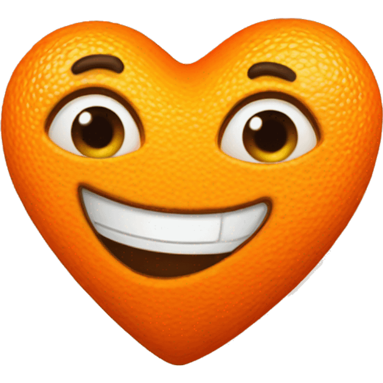 Orange heart emoji