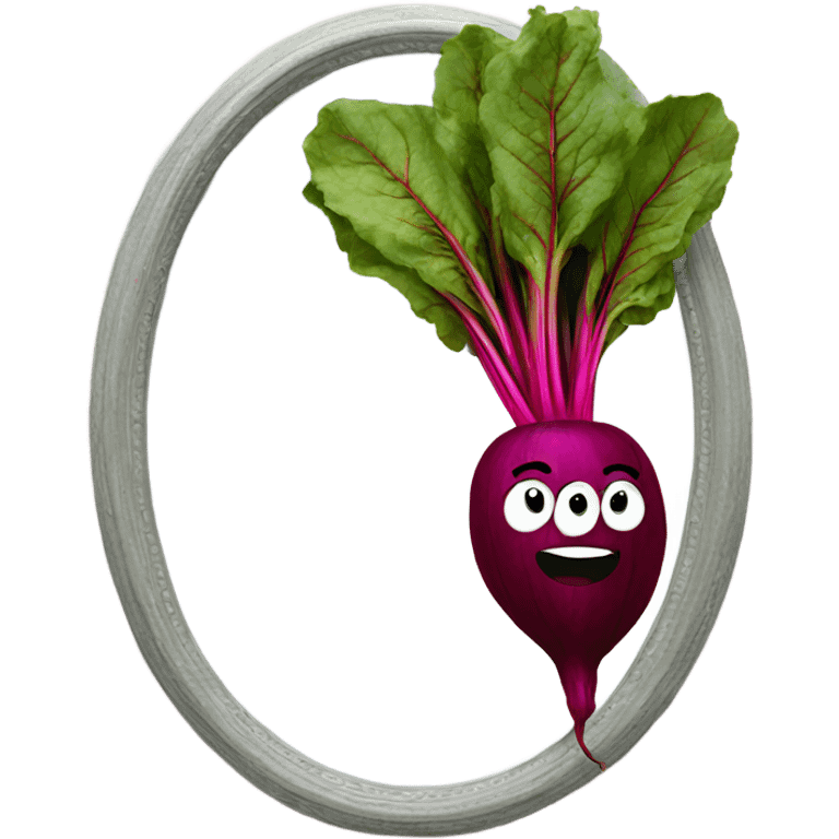 beetroot inside the mirror emoji