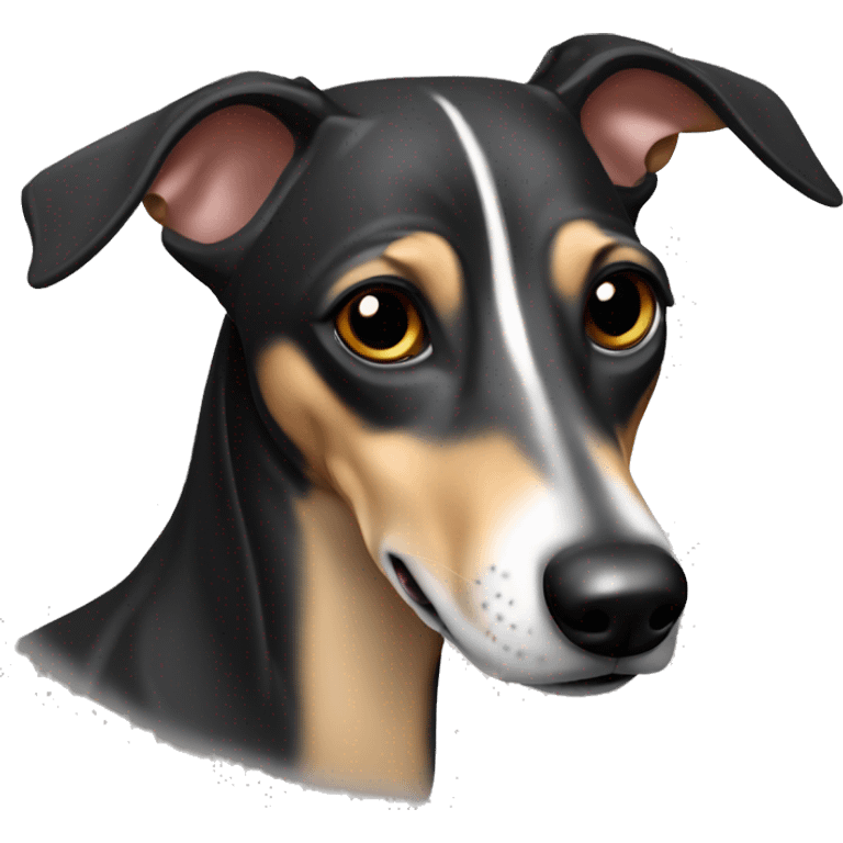 Black and tan whippet  emoji