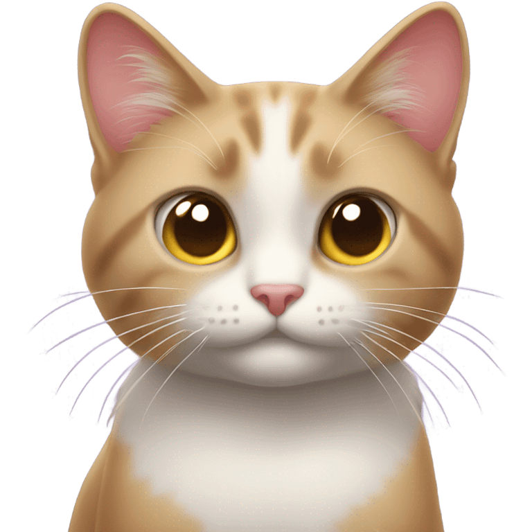 Gato con ojos en forma de corazón emoji