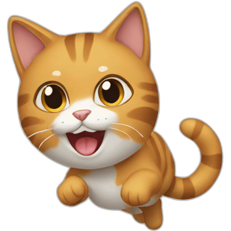 cat run emoji