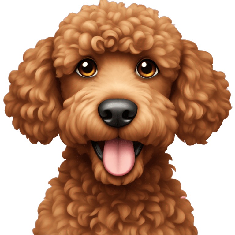 BROWN POODLE WITH PENCIL emoji