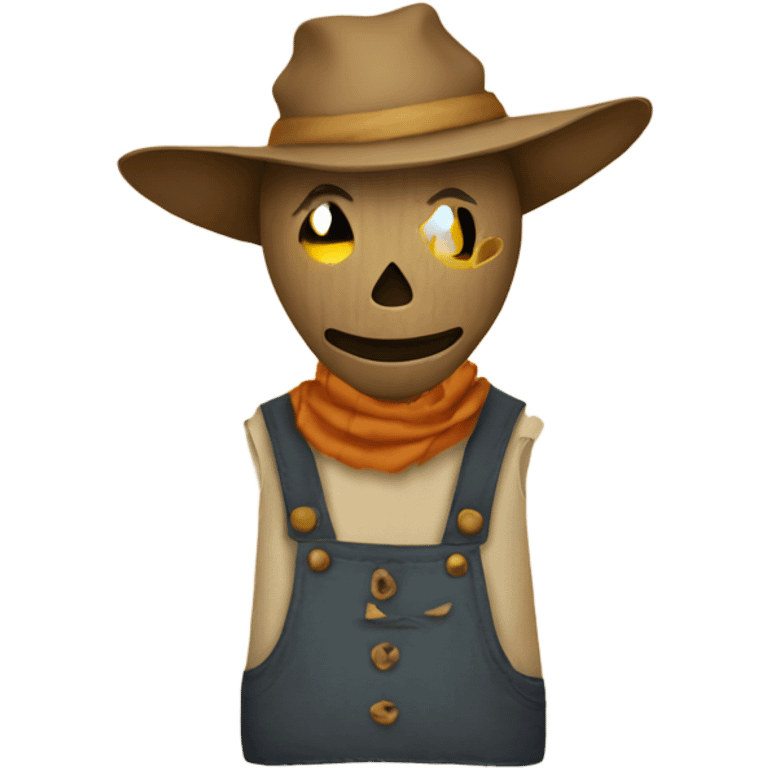 Kind scarecrow emoji