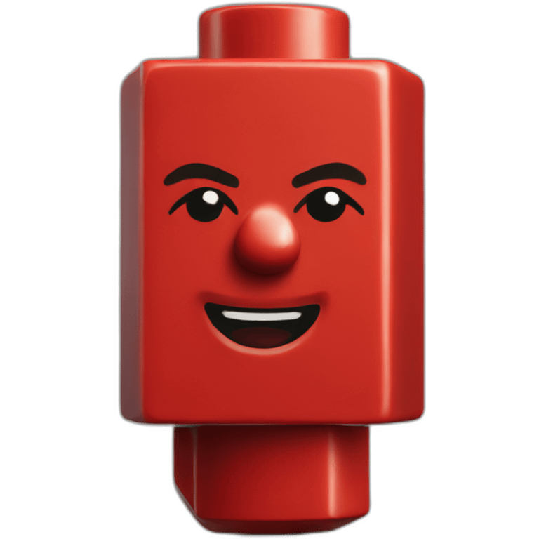 red lego brick emoji