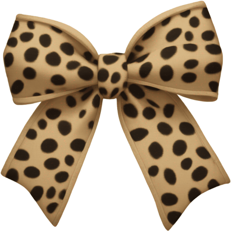 leopard print bow  emoji