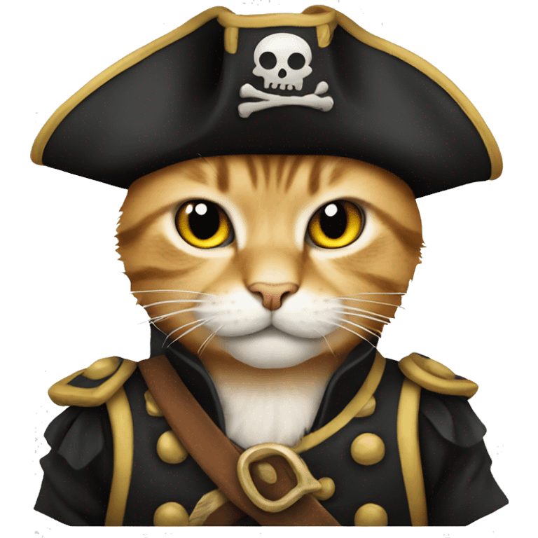 A pirate cat emoji