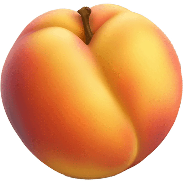 Ripe peach emoji