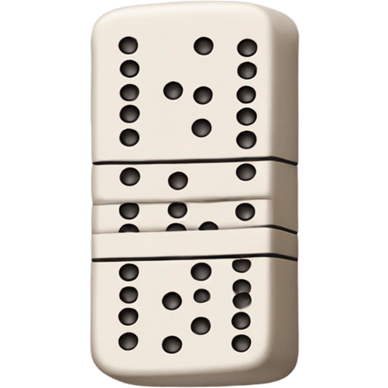 domino emoji with 4 dots on each side  emoji