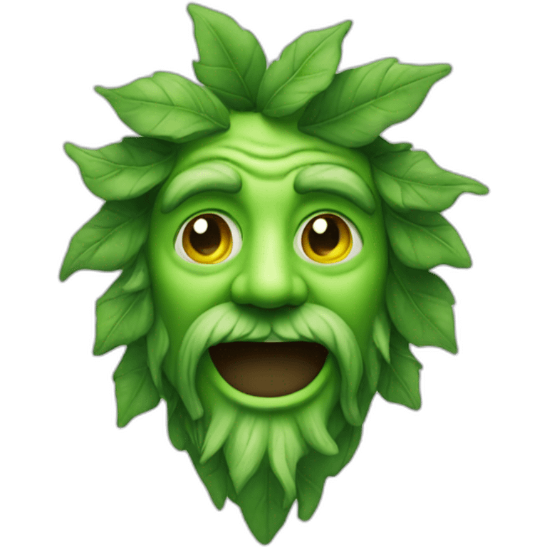 The Green Man emoji