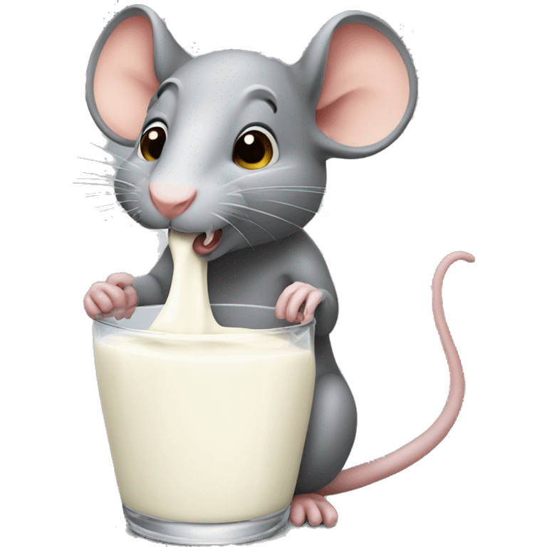 rat drinkin milk  emoji