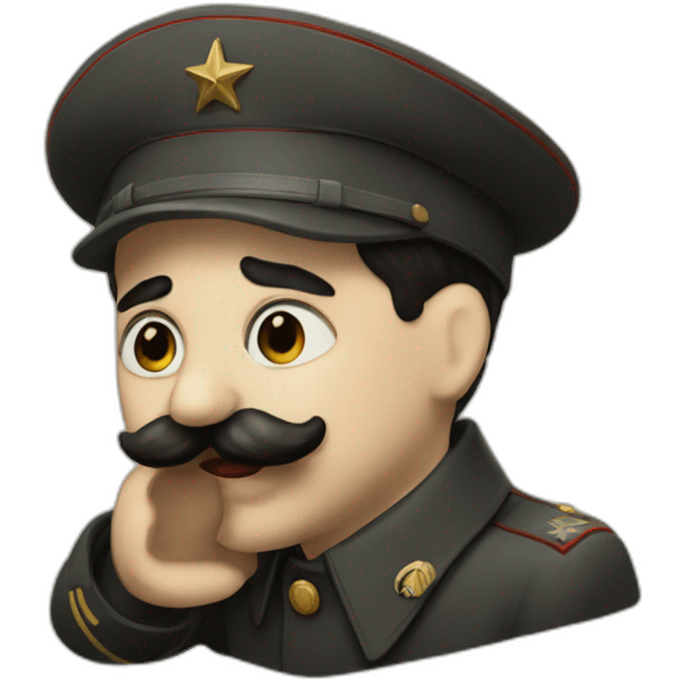 Stalin kiss chaplin emoji