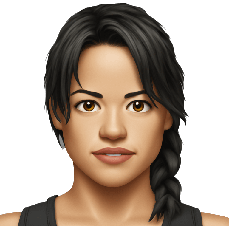 michelle rodriguez serious wearing tank top emoji