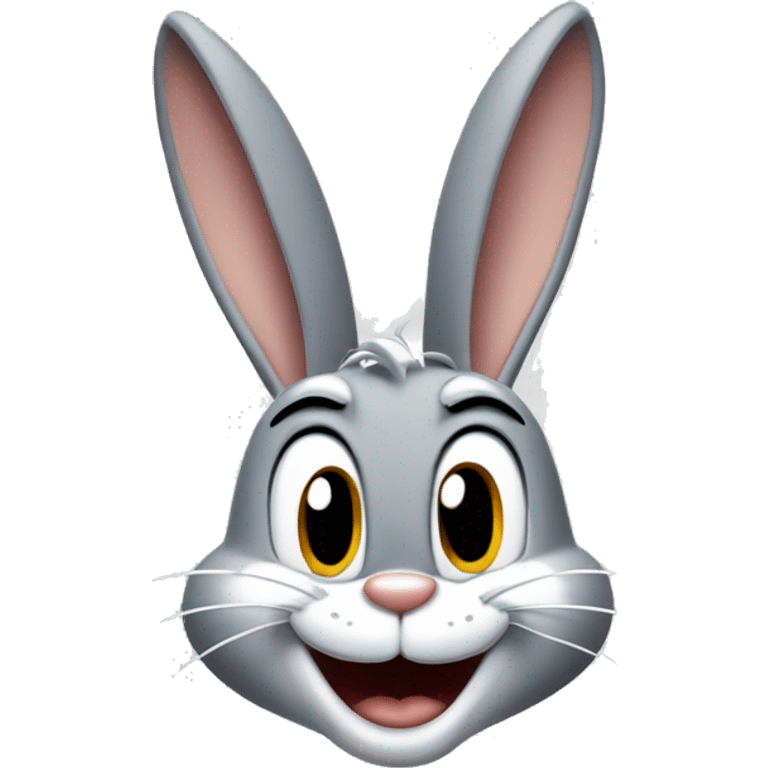 Bugs bunny winking emoji