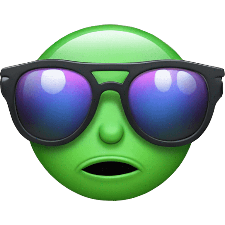 alien emojwith sunglasses  emoji