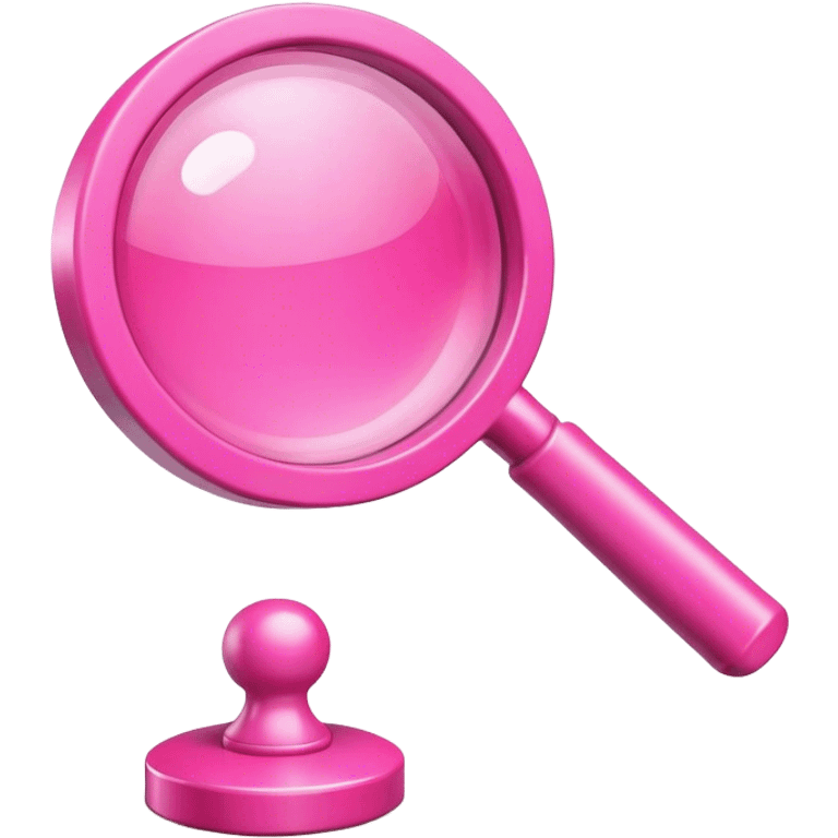 3d pink search icon emoji